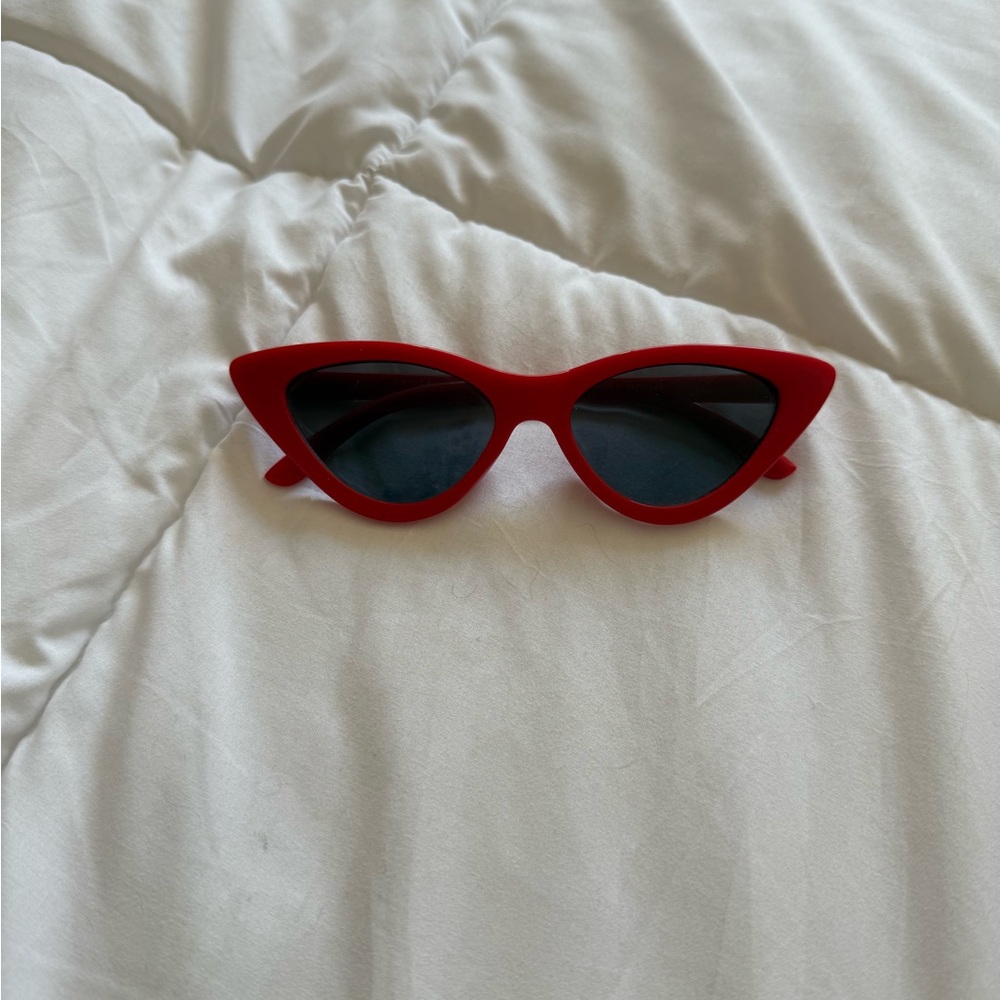 Red Cat Eye Sunglasses